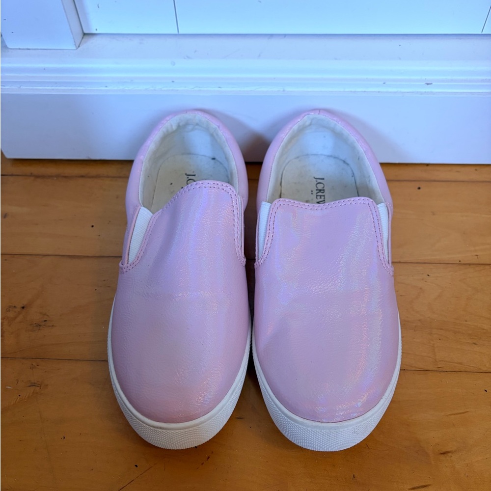 J. Crew Light Pink Kids Slip-On Sneakers